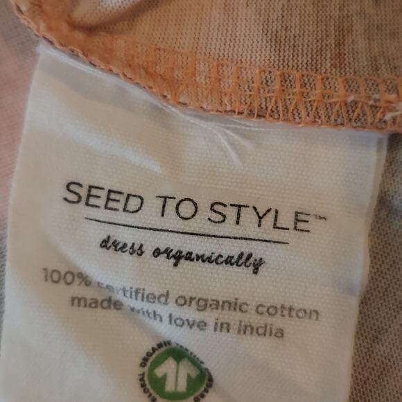 Seed to Style Size XL Tie Dye Organic Cotton Long Sleeve Casual Shirt Watercolor - Picture 6 of 9